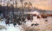 Jan Rosen Battle of Stoczek oil painting